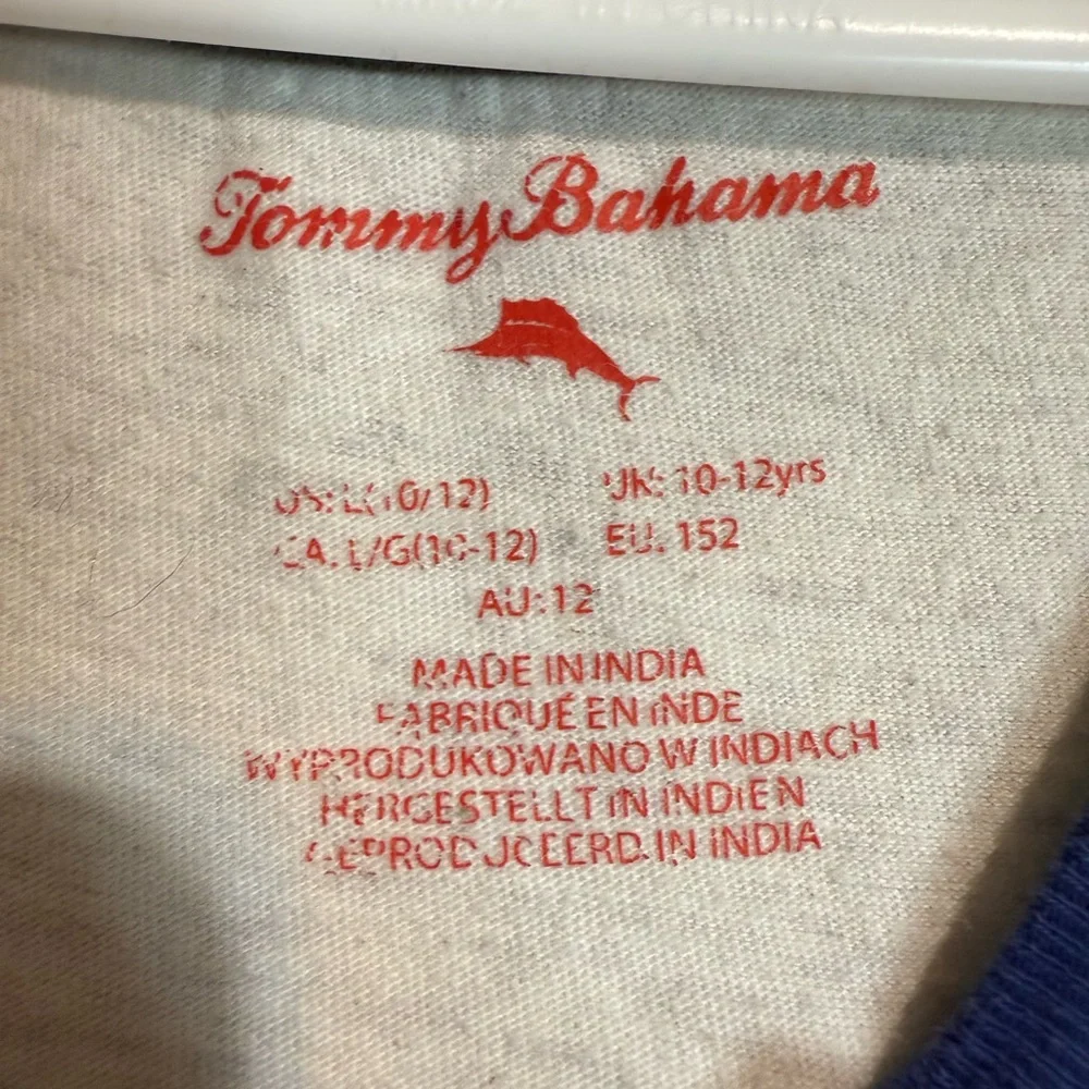 Tommy Bahama Kids Long Sleeve Baseball‎ Shirt – Size 10/12